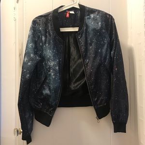 jacket space/star print